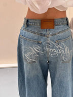 Wide Leg Denim Jeans