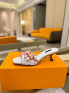 White Kitten Heels