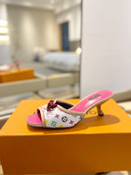 Kitten Heeled Sandals