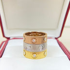 SS 25 Textured Crystal Band Ring