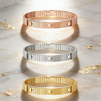 SS 25 Ribbed Stainless Steel Bracelet