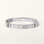 SS 25 Ribbed Stainless Steel Bracelet