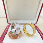SS 25 Textured Crystal Band Ring