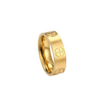 Classic Cross Stone Ring