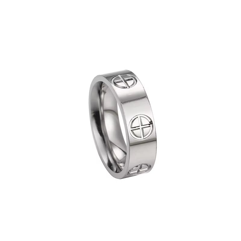 Classic Cross Stone Ring