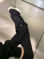 High-Waist Flow Wide Pants