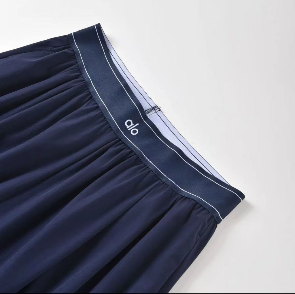 High-Waist Flow Wide Pants