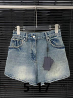 Denim shorts
