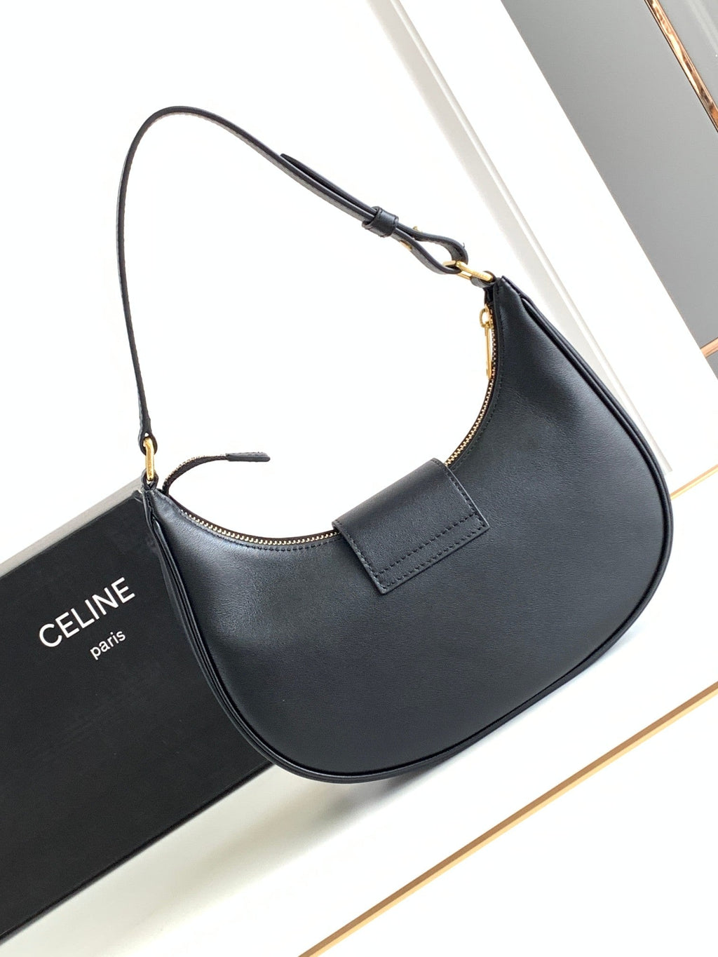 Calfskin Triomphe Shoulder Bag