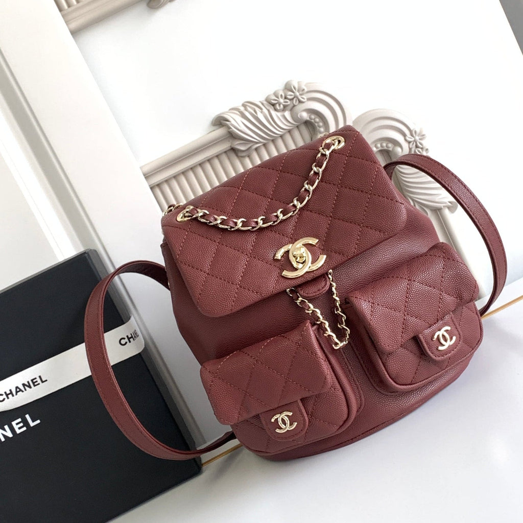 Classic Duma Leather Backpack – 21cm