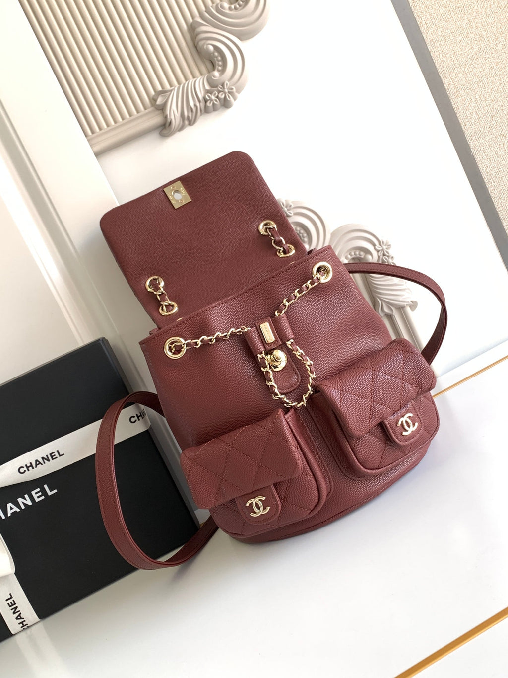 Classic Duma Leather Backpack – 21cm