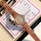 Rose Gold Diamond Bezel Watch 36 mm