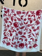 Double-Print Cashmere Scarf