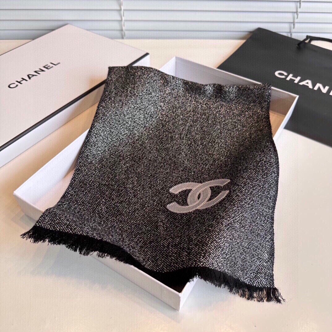 Embellished Cashmere Scarf