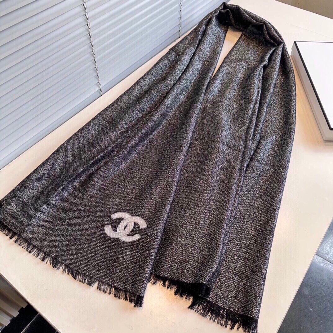 Embellished Cashmere Scarf