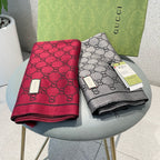 Jacquard Cashmere Scarf GG Motif