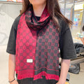 Jacquard Cashmere Scarf GG Motif