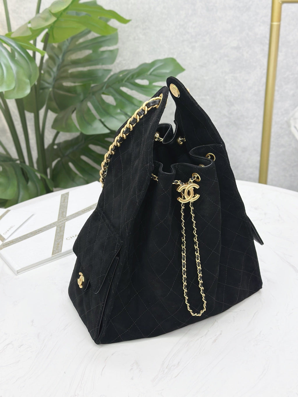 Suede Hobo Bucket Bag – 2 Sizes