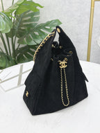 Suede Hobo Bucket Bag – 2 Sizes