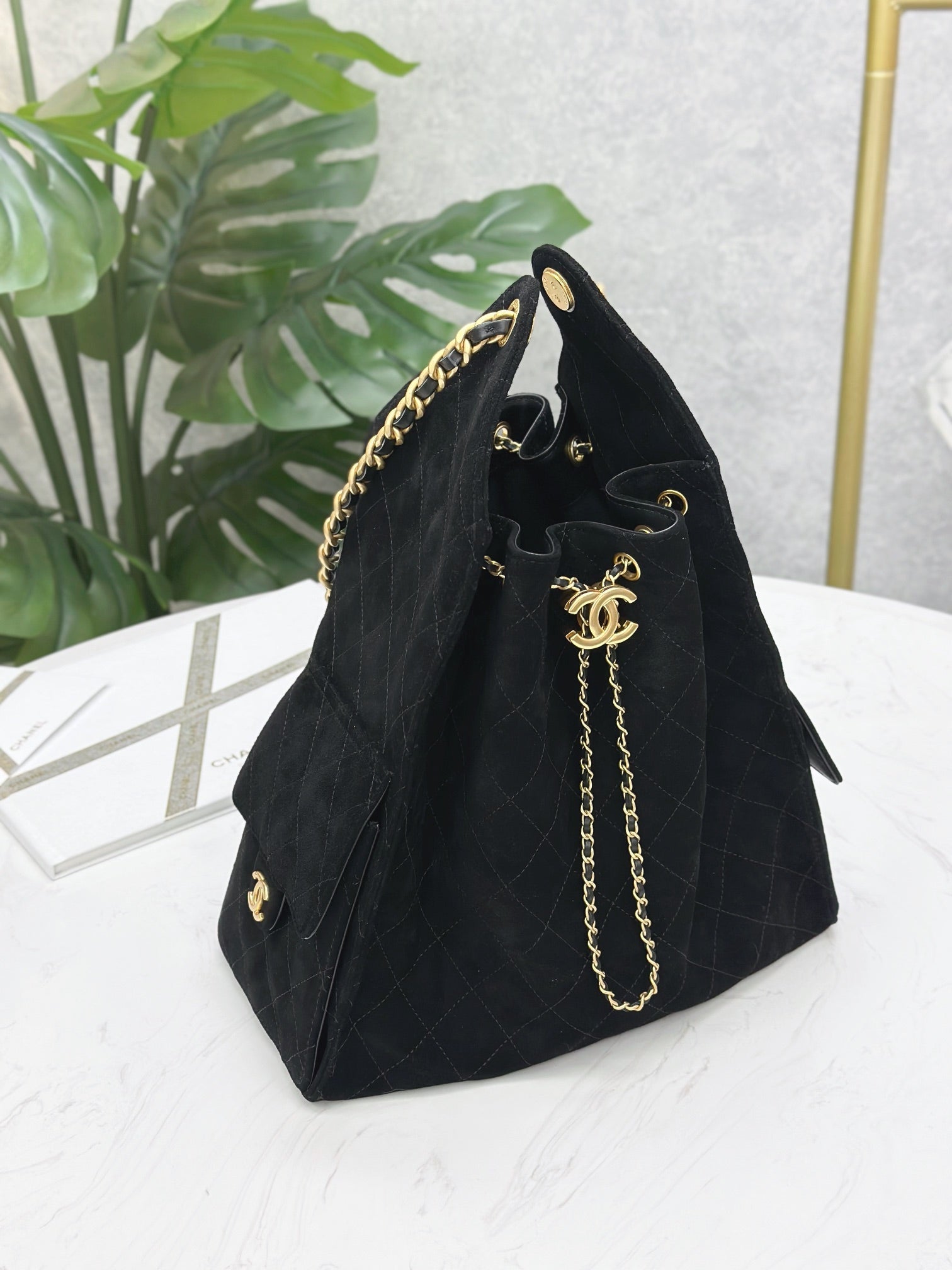 Suede Hobo Bucket Bag – 2 Sizes