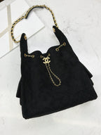 Suede Hobo Bucket Bag – 2 Sizes