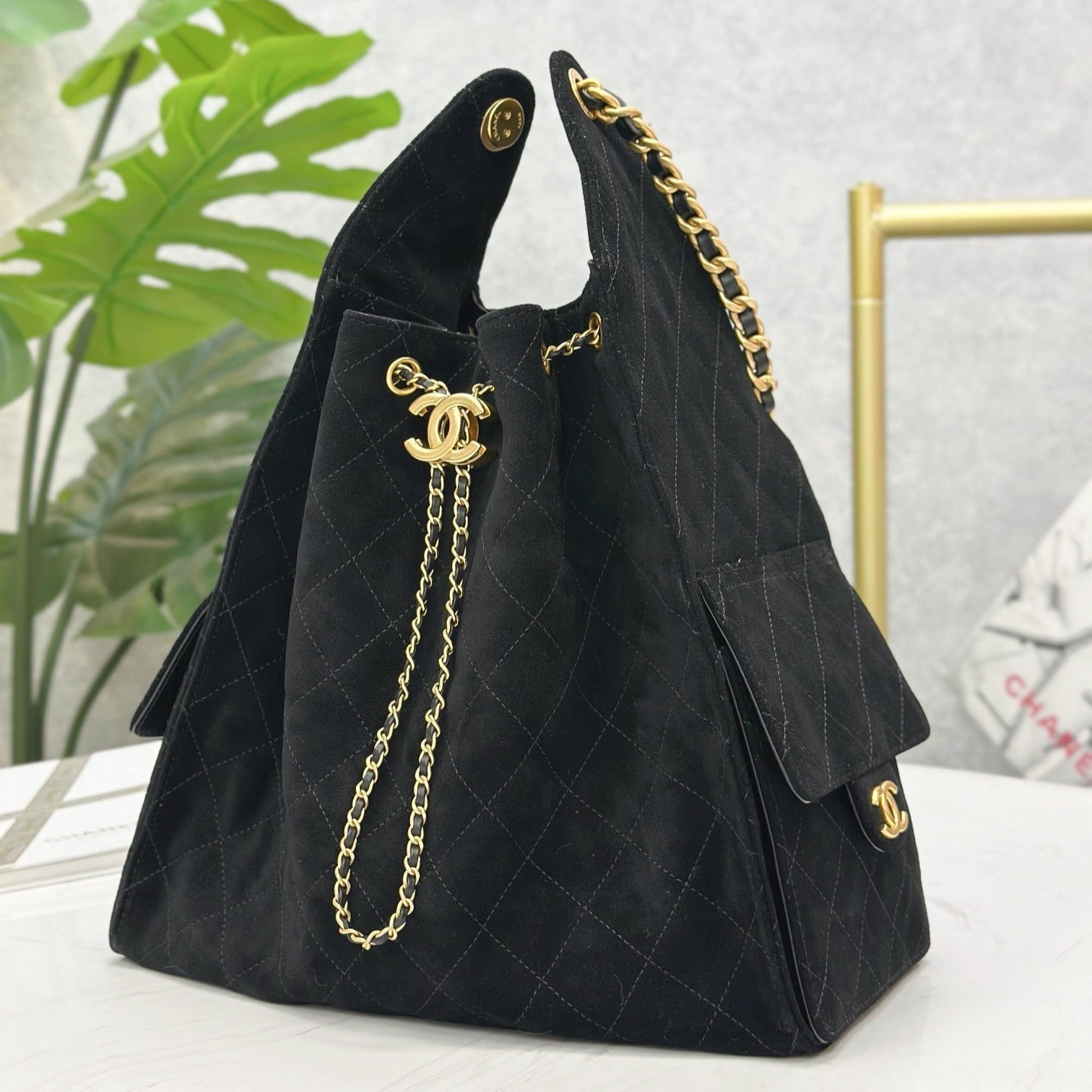 Suede Hobo Bucket Bag – 2 Sizes