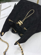 Suede Hobo Bucket Bag – 2 Sizes