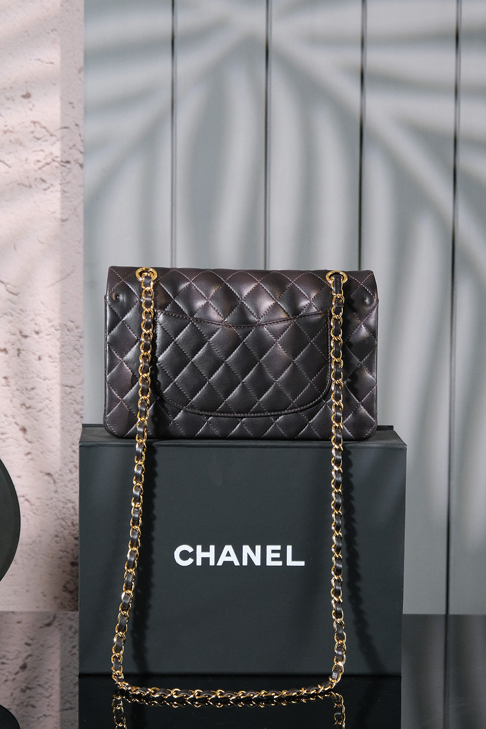 Classic Double Flap Bag – Black (20cm / 25cm)
